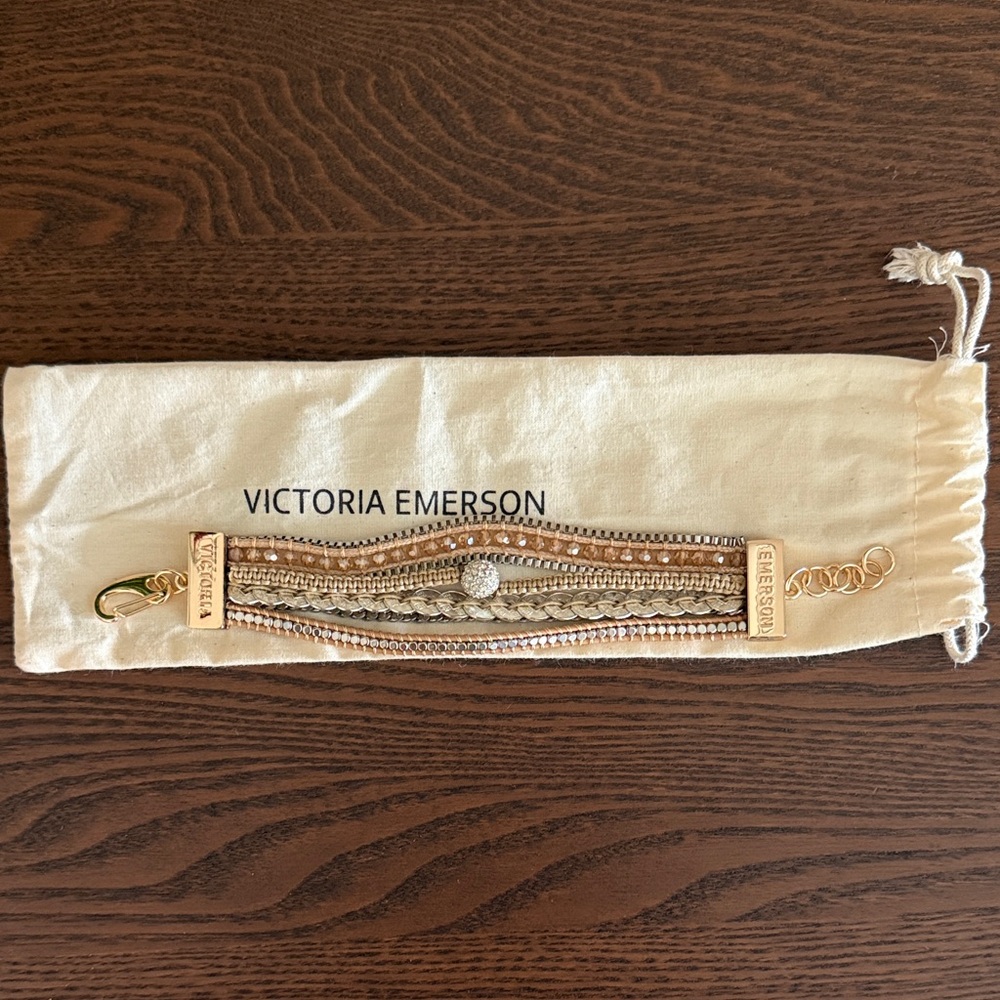 Victoria Emerson Gold and Silver Multi-Strand Bracelet